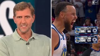 "Stephen Curry sends Kawhi to CANCUN" - Dirk Nowitzki reacts to Warriors eliminated Clippers 126-121