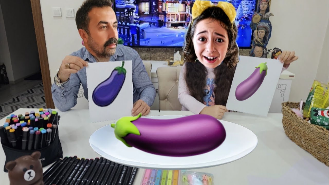 ESMA BABASIYLA ÇİZ YADA YE CHALLENGE ACI KETÇAP CEZALI ماما جابت بيبي - جنى مقداد | طيور الجنة