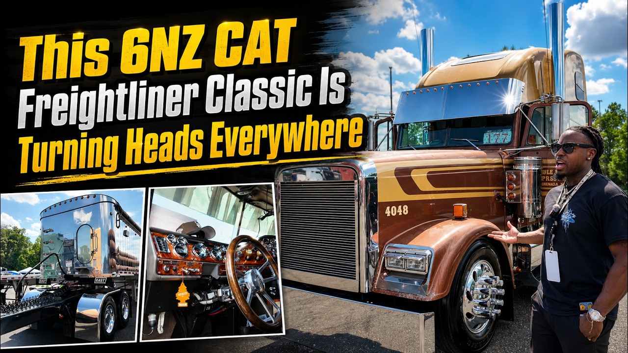 2003 Freightliner Classic with a 6NZ CAT & 18-Speed - YouTube