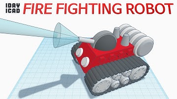 [1DAY_1CAD] FIRE FIGHTING ROBOT (Tinkercad : Design / Project / Education)