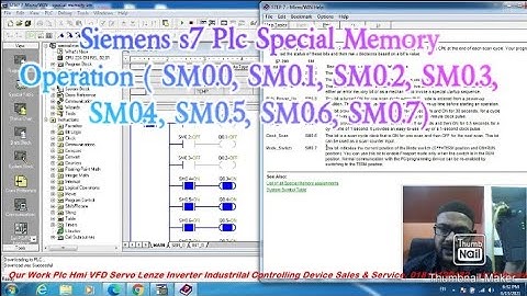 Siemens s7 Plc Special Memory Operation ( SM0.0, SM0.1, SM0.2, SM0.3, SM0.4, SM0.5, SM0.6, SM0.7)