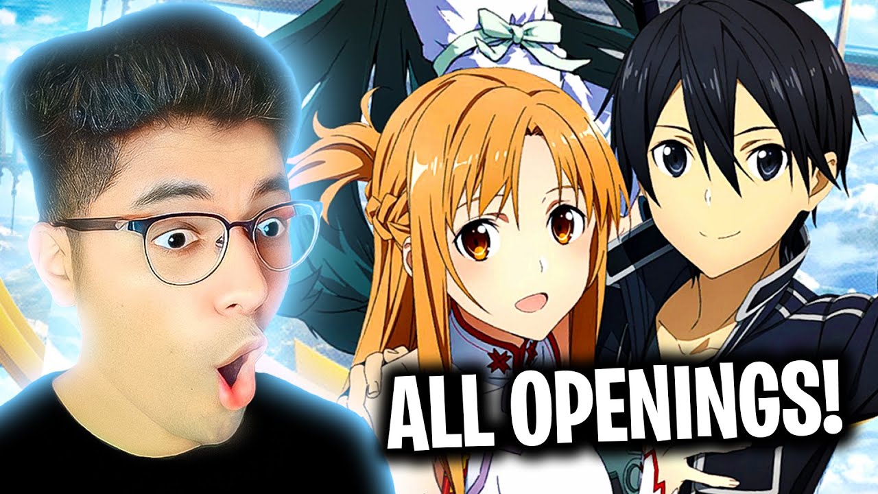 First Time "SWORD ART ONLINE" Openings 1-9 REACTION | Anime OP Reaction