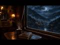 Midnight Train Music for Anxiety Relief & Deep Sleep | Rainy Mountain Journey at Night