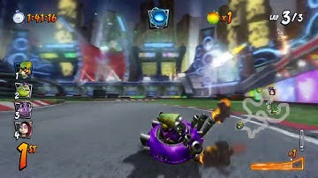 CTR Nitro Fueled- Slide Coliseum Sacred Fire run/ Drift class gameplay