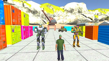 Hawk Robot Transforming Car  Trailer Game - Android Gameplay/ Action Gameplay