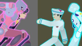 Gappy vs josuke animation (epilepsy warning)