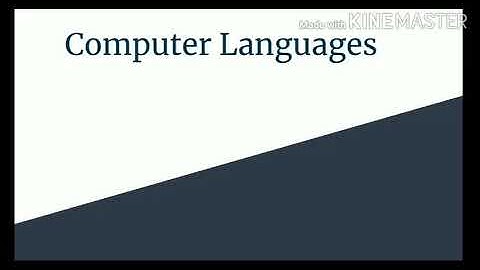 CH1.2 Class 7, Computer languages.