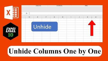 How To Create A Button To Unhide Hidden Columns Subsequently In Excel