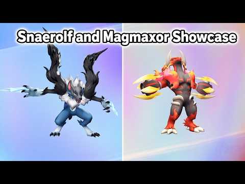Snaerolf and Magmaxor showcase [Evomon] #roblox #gaming #evomon