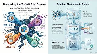 Default Rate Semantic Engine: Reconciling Contested Financial Metrics