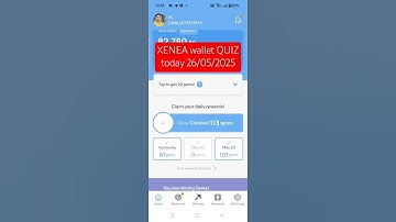 XENEA wallet QUIZ today answer 26/05/2025 #XeneaWallet  #XeneaQuiz  #XeneaWalletQuiz   #CryptoQuiz