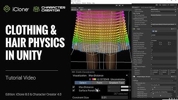 How to Easily Setup Cloth & Hair Physics in Unity | iClone 8 & Character Creator 4 Tutorial