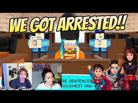 WE GOT ARRESTED IN ROBLOX! HELP US ESCAPE!