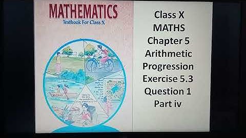 #ncertmath #arithmeticprogression #chapter5#exercise5.3#question1#partiv