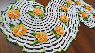 Crochet a Spiral Doily Part 1( English is subtitle available)كروشيه مفرشة حلزونية رائعة -الجزء الأول