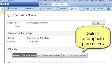Google Sync for Contacts in OfficeClip CRM