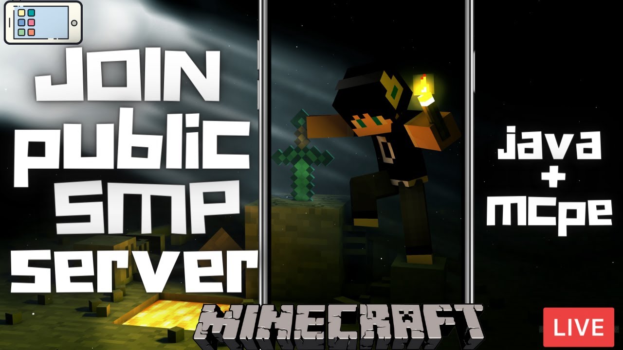 MINECRAFT LIVE | JOIN SMP JAVA / POCKET EDITION 24/7 ONLINE | LIKE ...