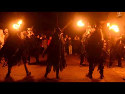 Beltane Border performing at the Wassail at The Old Church House Inn at Torbryan, January 14th 2017
