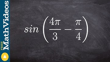 Evaluate the difference of two angles for sine