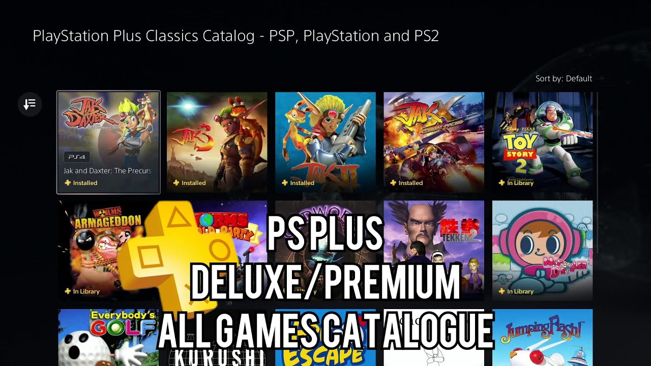 PS Plus Classic Games and All Games Catalogue Review Showcase - YouTube
