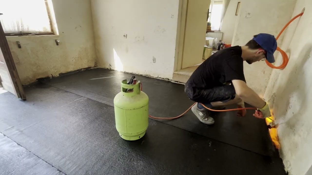 Wall construction, plastering and waterproofing