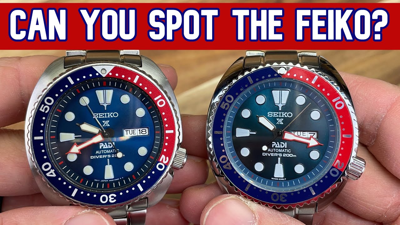 Feiko vs Seiko! | Don't Buy Watches From ! | Real vs Fake Watch  Comparison. - YouTube