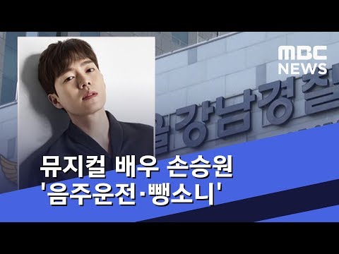 뮤지컬 배우 손승원 '음주운전·뺑소니'…영장 예정 (2018.12.26/5MBC뉴스)