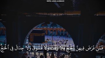 الحج أشهر معلومات القارئ أنس العمادي