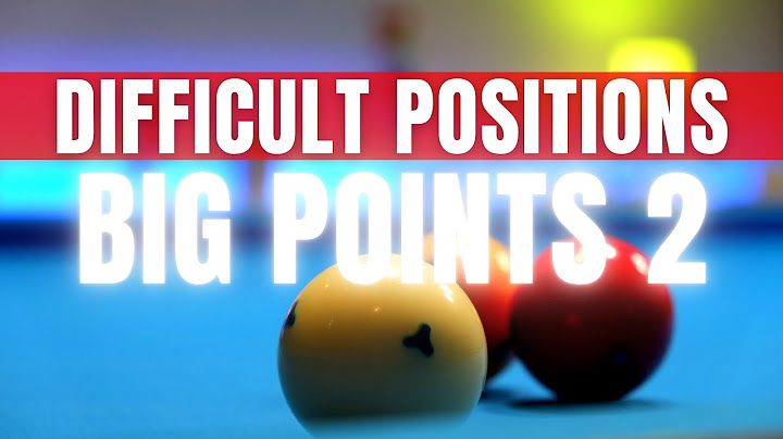 Difficult Positions 2 - Big Points in 3-Cushion Billiard