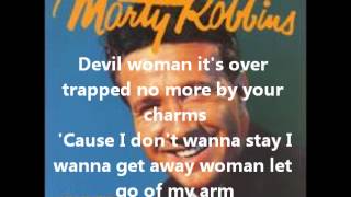 Video thumbnail of "Marty Robbins- Devil Woman"