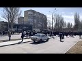 Мелитополь, раздача гуманитарки 20 марта 2022. Melitopol, distribution of humanitarian