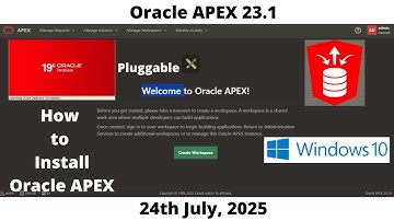 How to Install Oracle APEX 23.1 | DB 19c Pluggable | Windows 10 | Omar Baig