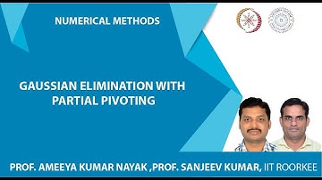 Gaussian elimination with partial pivoting