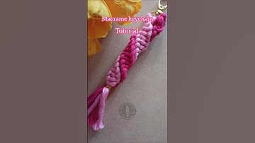 Macrame keychain tutorial | Easy step by step for beginners | Diy | Boho style | handmade #macrame