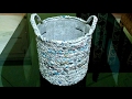 How to make a newspaper basket