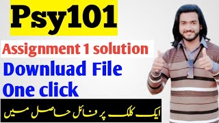 psy101 assignment 1solution file downloud 2022