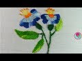 TRUCO INCREÍBLE DE BORDADOS DE FLORES A MANO - flower embroidery tricks