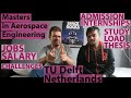 Masters in Aerospace Engineering TU Delft, Netherlands 🇳🇱 - Admission, jobs, salary, internships, TA