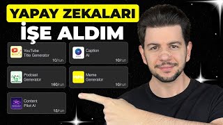 5 Yapay Zeka İşe Alarak Youtube Videosu Yaptırdım
