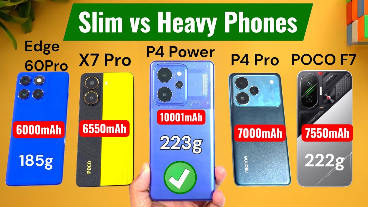 Poco P4 Realme P4 Power vs POCO F7 vs X7 PRO VS P4 PRO VS Edge 60 Pro ...