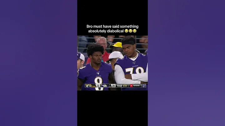 Need to know what he said to Lamar 💀 #shorts