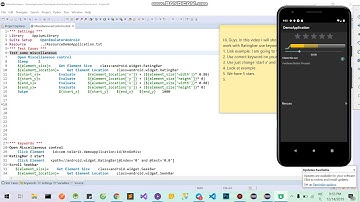 [ Appium - Robot Framework ] How to work with Ratingbar in Android and IOS.