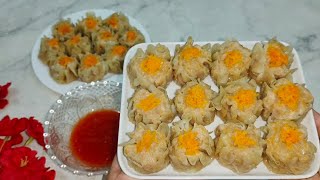 Resep Dimsum Ayam Ekonomis Tanpa Udang , Enak Gurih Kenyal | Hasil 32 Pcs