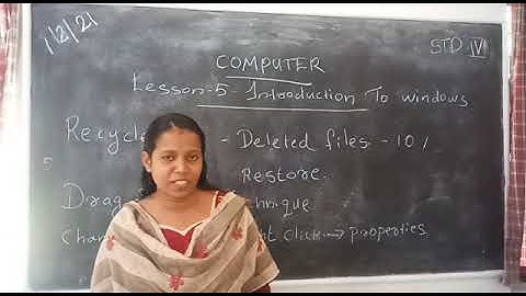 Computer Std 4 Lesson 5 Introduction to Windows