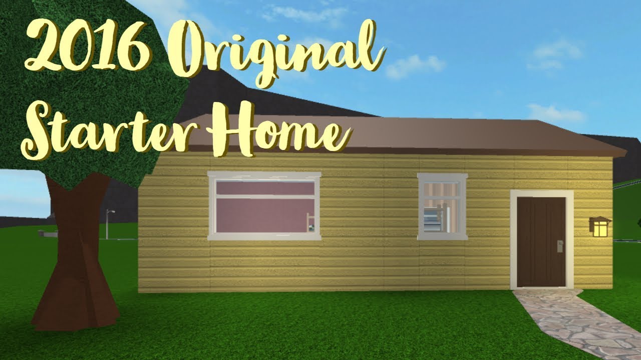 Bloxburg 2016 Original Starter Home Speedbuild Youtube - roblox welcome to bloxburg starter house