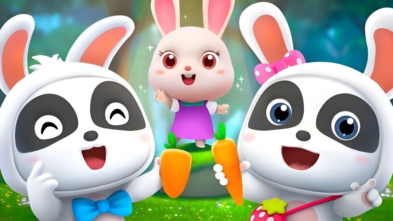 little white Rabbit | pretend play for kids| babybus game - YouTube