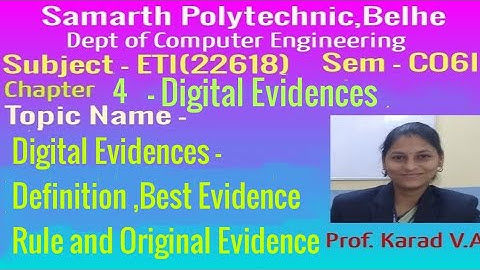ETI Chapter 4 - Digital Evidences