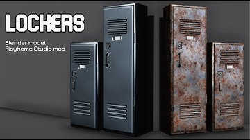 School/Gym/Workplace Lockers - Blender 3D Models