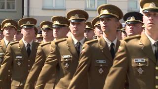 Lietuvos karo akademijos absolventams suteiktas karininko laipsnis