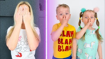 Gaby and Alex playing Hide and Seek with Mom